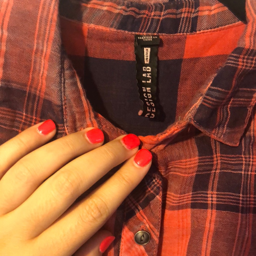 Collard plaid button down - Picture 6 of 6